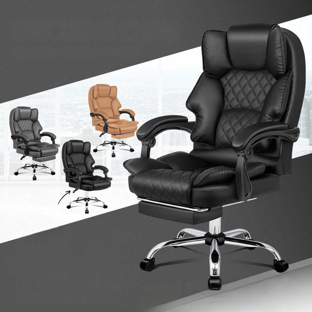 Executive Gaming Chair Ergonomic PU Leather Office Seat_0