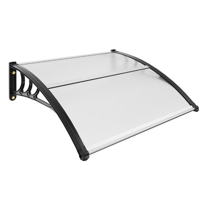 Window Door Awning Canopy UPF 50+ Polycarbonate Front Door Overhang for Sun Protection_3