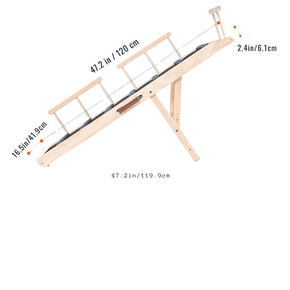 Adjustable Wooden Dog Ramp for Small and Senior Dog_9