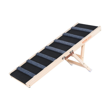 Adjustable Wooden Dog Ramp for Small and Senior Dog_4