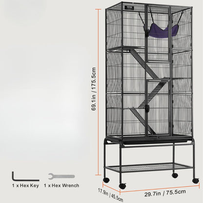 Ultimate 4-Tier Small Animal Cage for Ferrets_10