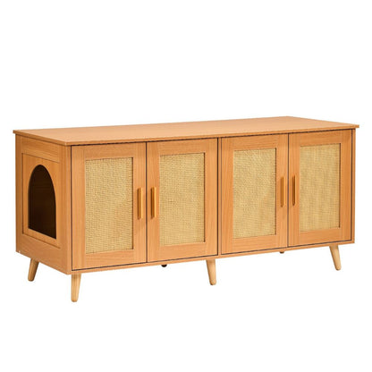 Cat Litter Box Enclosure for 2 Cats Litter Box Furniture_7