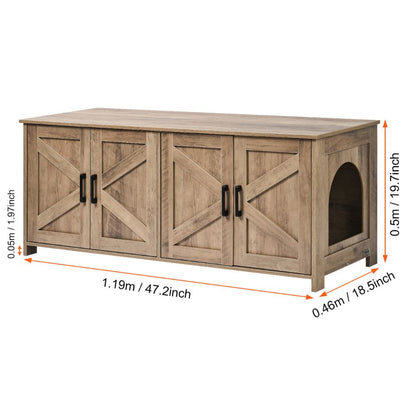 Cat Litter Box Enclosure for 2 Cats Litter Box Furniture_13