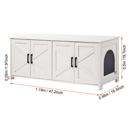 Cat Litter Box Enclosure for 2 Cats Litter Box Furniture_17