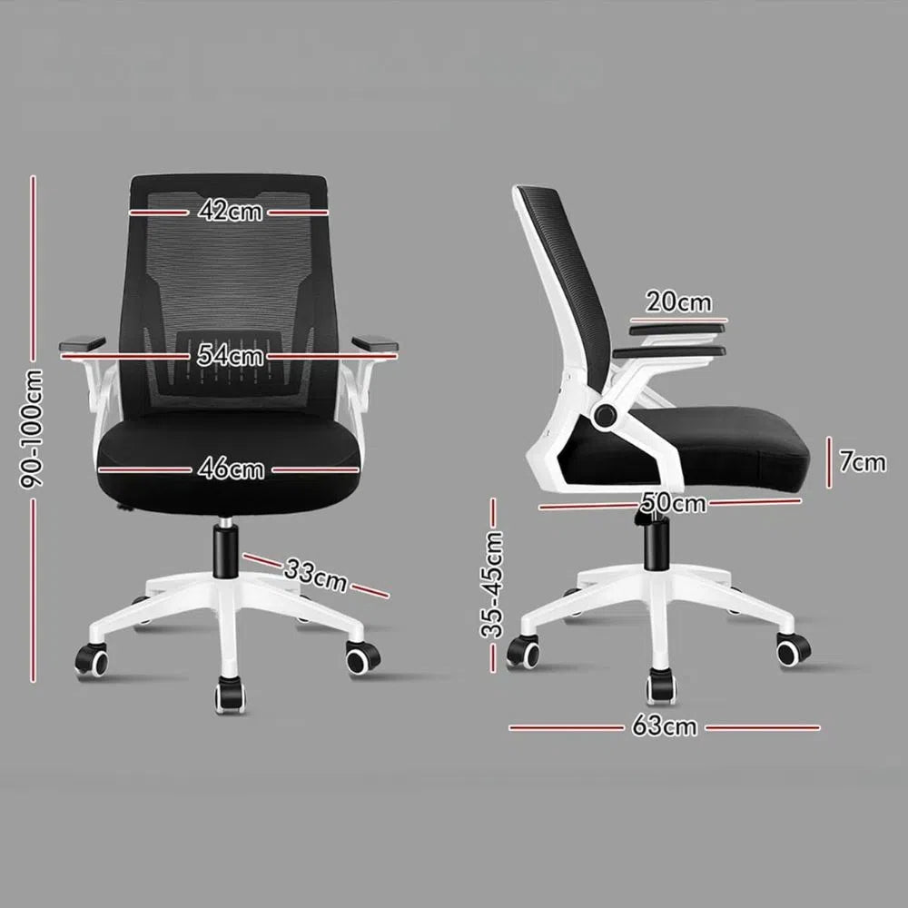 Adjustable Mesh Office Chair with Head and Arm Support_5