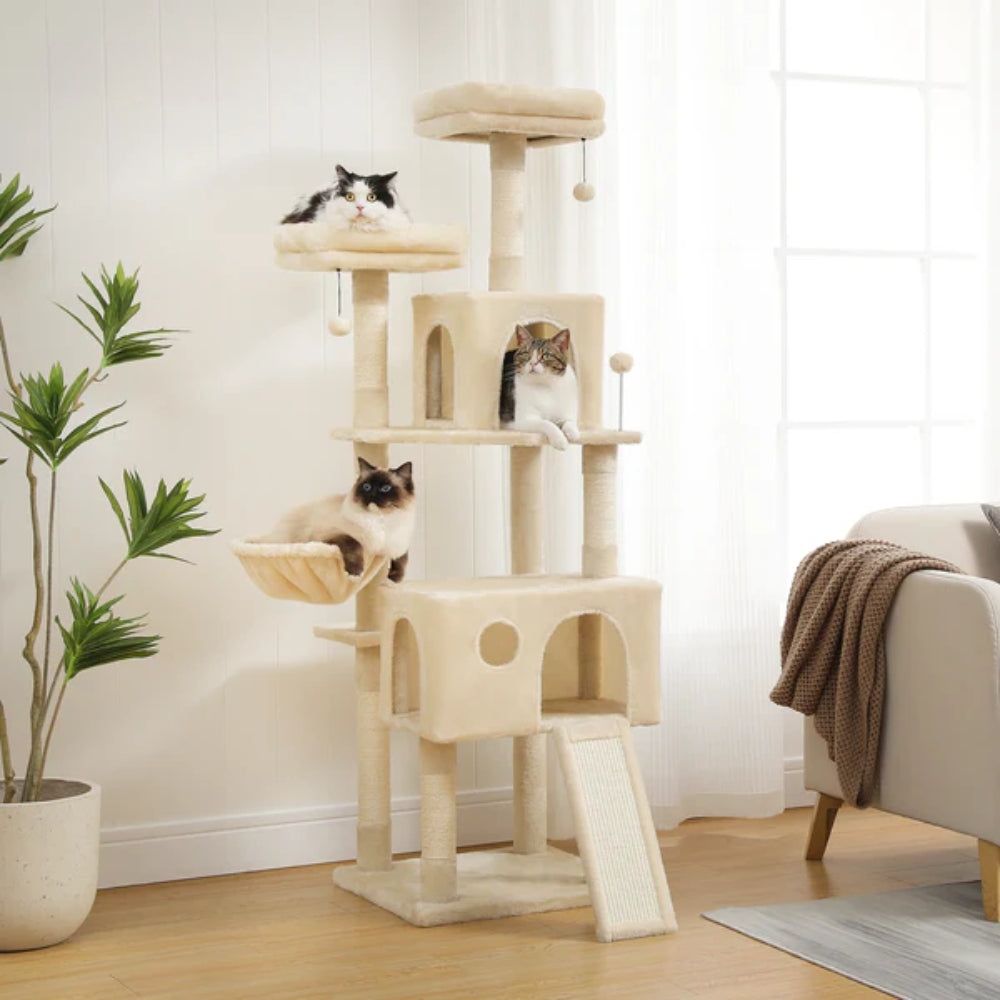 Premium Cat Tree with Multilevel Design and Cozy Condo for Cats and Kittens_2