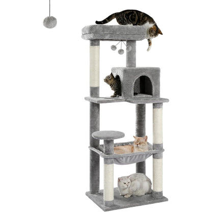 Premium Cat Tree with Multilevel Design and Cozy Condo for Cats and Kittens_3