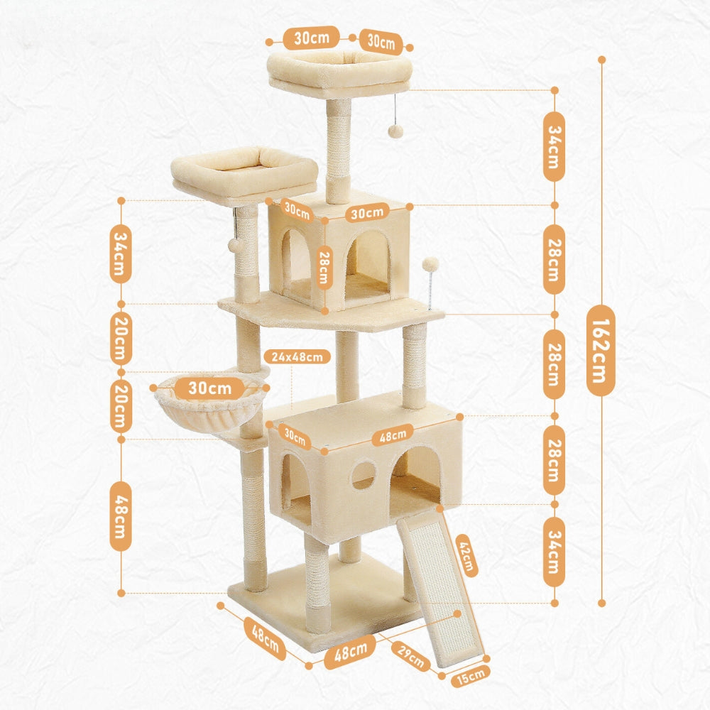 Premium Cat Tree with Multilevel Design and Cozy Condo for Cats and Kittens_8