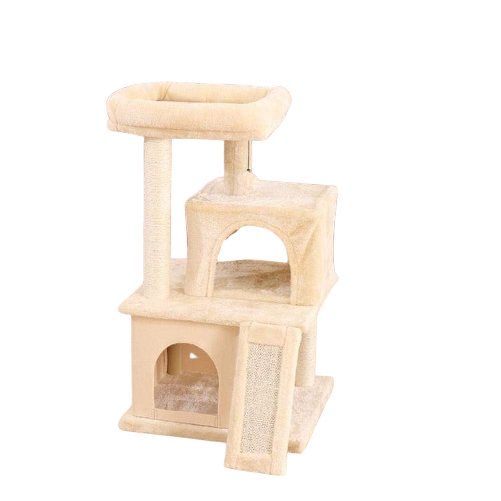 Cat Tree Tower House Condo Perch Entertainment Scratching for Kitten Multi-Level Tower_3