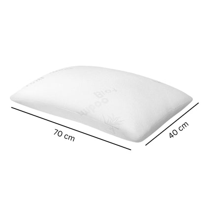 Memory Foam Pillow Twin Pack Pillows Bamboo Fabric Cool Gel_4