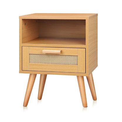 Bedside Table Nightstand Side Storage Cabinet Scandinavian_6