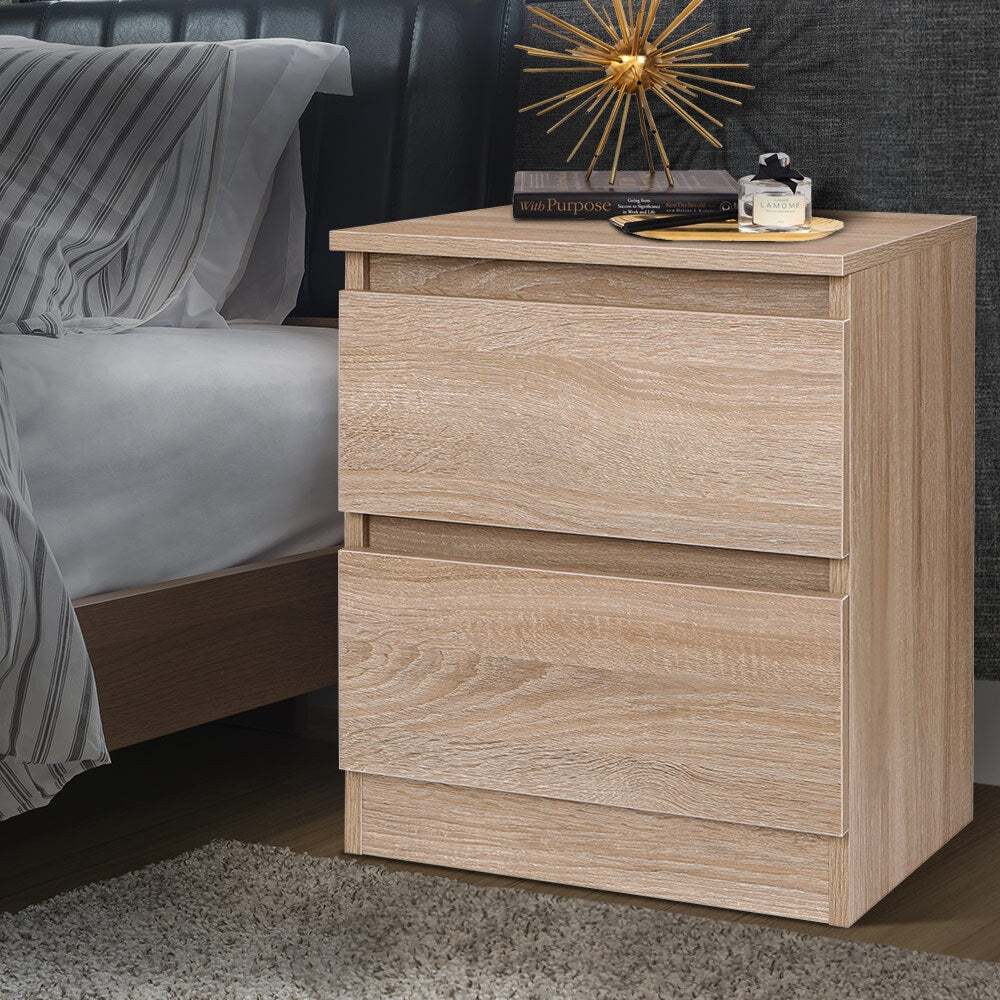 Bedside Table Nightstand Storage Cabinet Side End Table_1