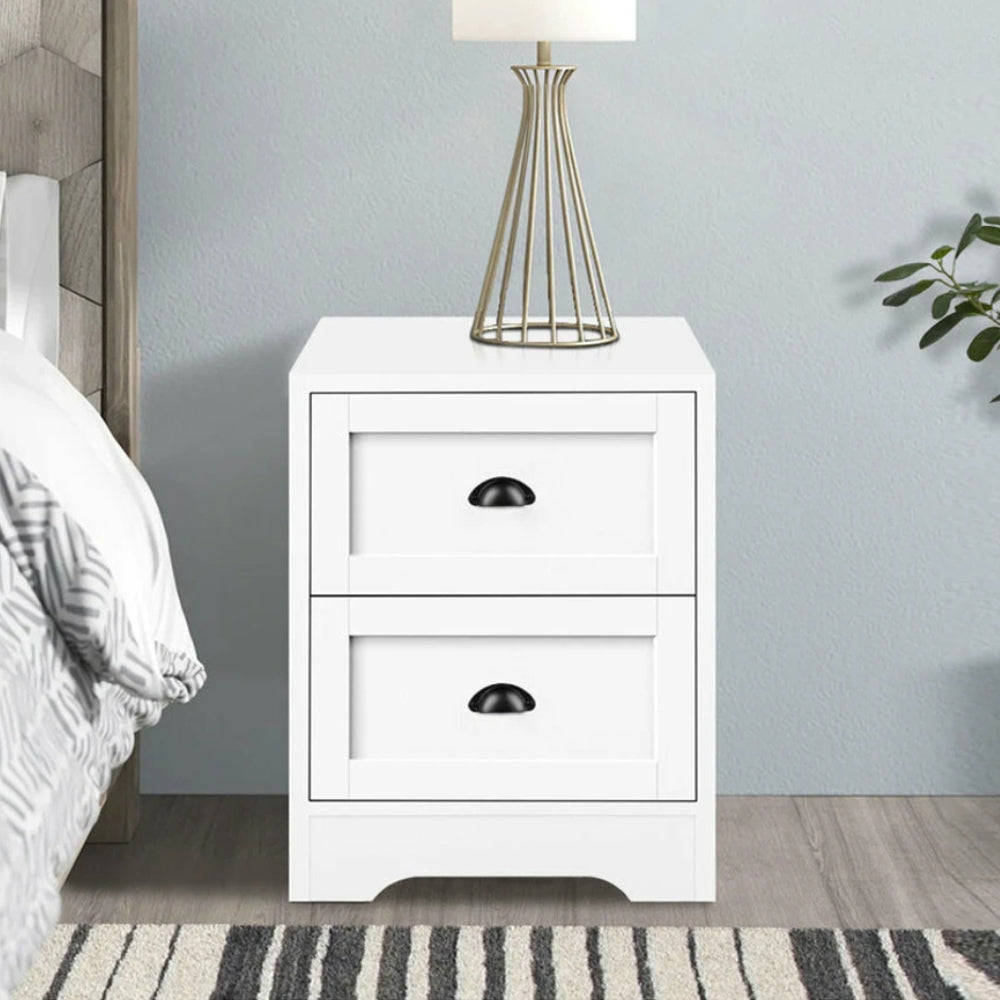 Bedside Table Nightstand Storage Cabinet Side End Table_2