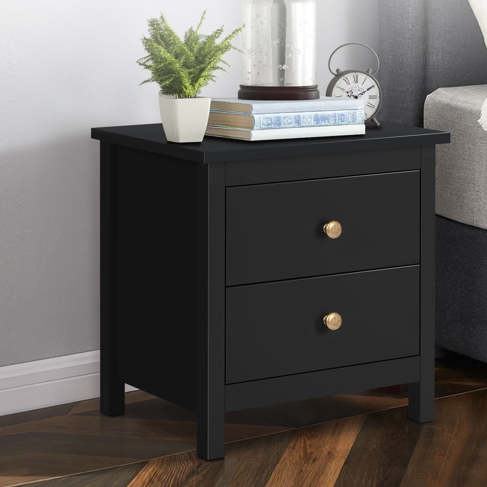 Bedside Table Nightstand Storage Cabinet Side End Table_3