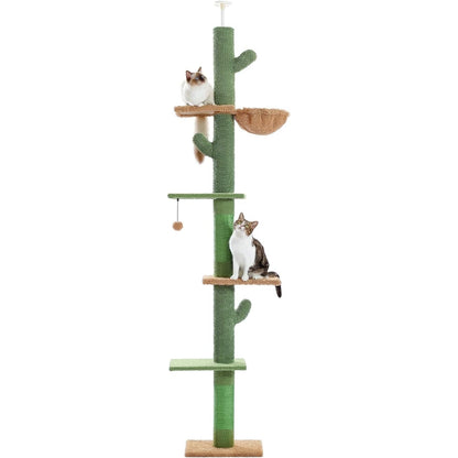 Cactus Cat Tree Floor to Ceiling for Indoor_2