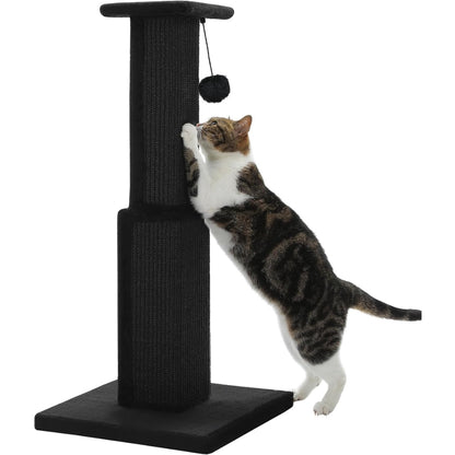 80CM Cat Scratching Post for Indoor Cat Scratcher with Nature Sisal Ball_1