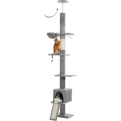 Adjustable Floor to Ceiling Cat Tree Tower_4