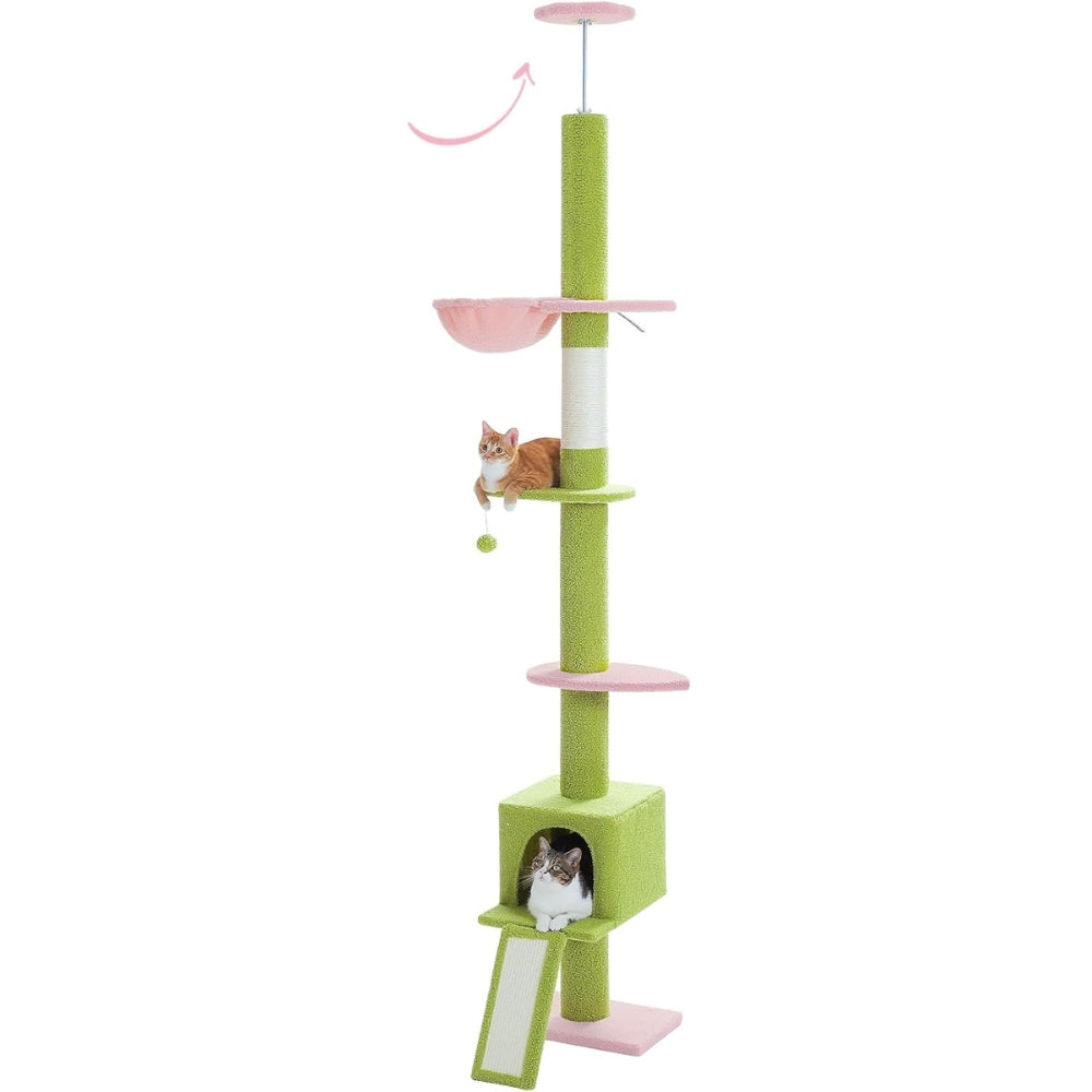 Adjustable Floor to Ceiling Cat Tree Tower_5