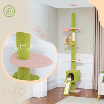 Adjustable Floor to Ceiling Cat Tree Tower_11