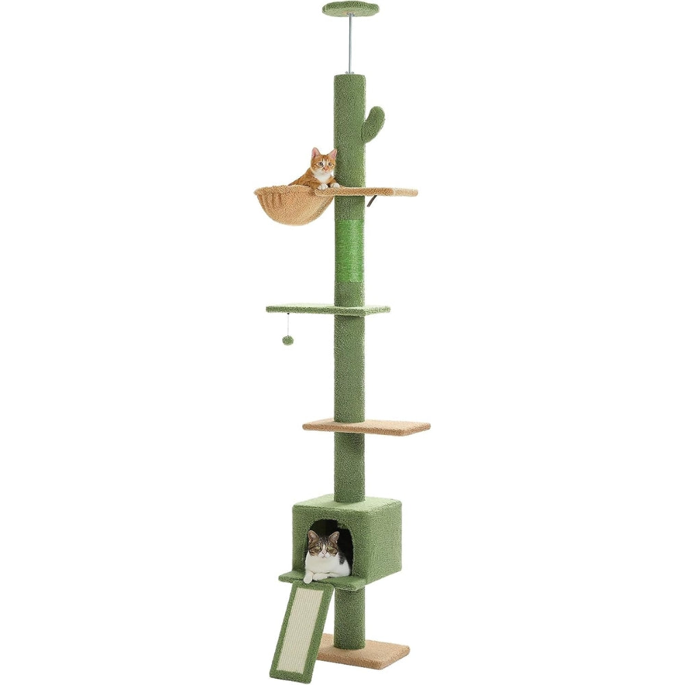 Adjustable Floor to Ceiling Cat Tree Tower_0