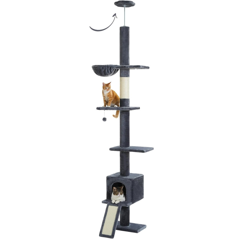 Adjustable Floor to Ceiling Cat Tree Tower_2