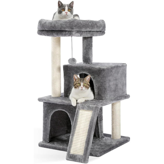 Cat Tree House Condo Cat’s Activity Center with Double Condo_0