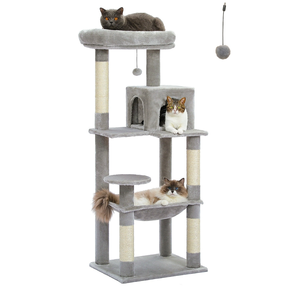 Cat Tree House Condo Cat’s Activity Center with Double Condo_5