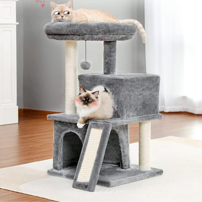 Cat Tree House Condo Cat’s Activity Center with Double Condo_6