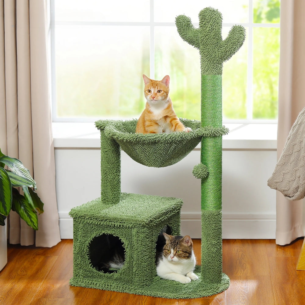 H100CM Cactus Cat Tree Condo with Ball_1