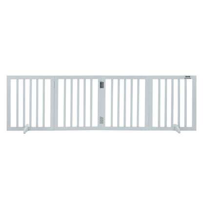 Free Standing Dog Gate Freestanding Pet Gate 3 Panels Foldable Dog Gate_6