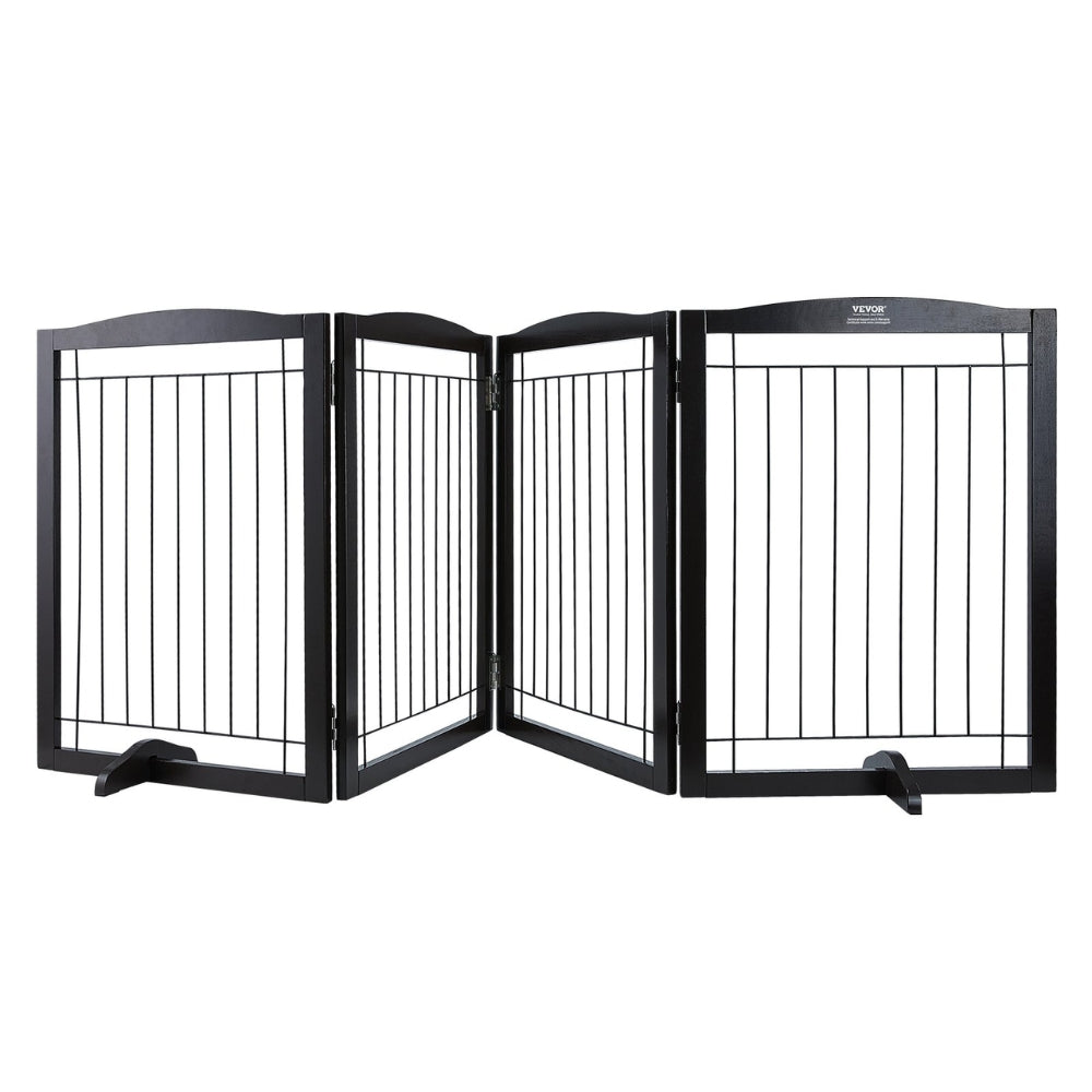 Free Standing Dog Gate Freestanding Pet Gate 3 Panels Foldable Dog Gate_7