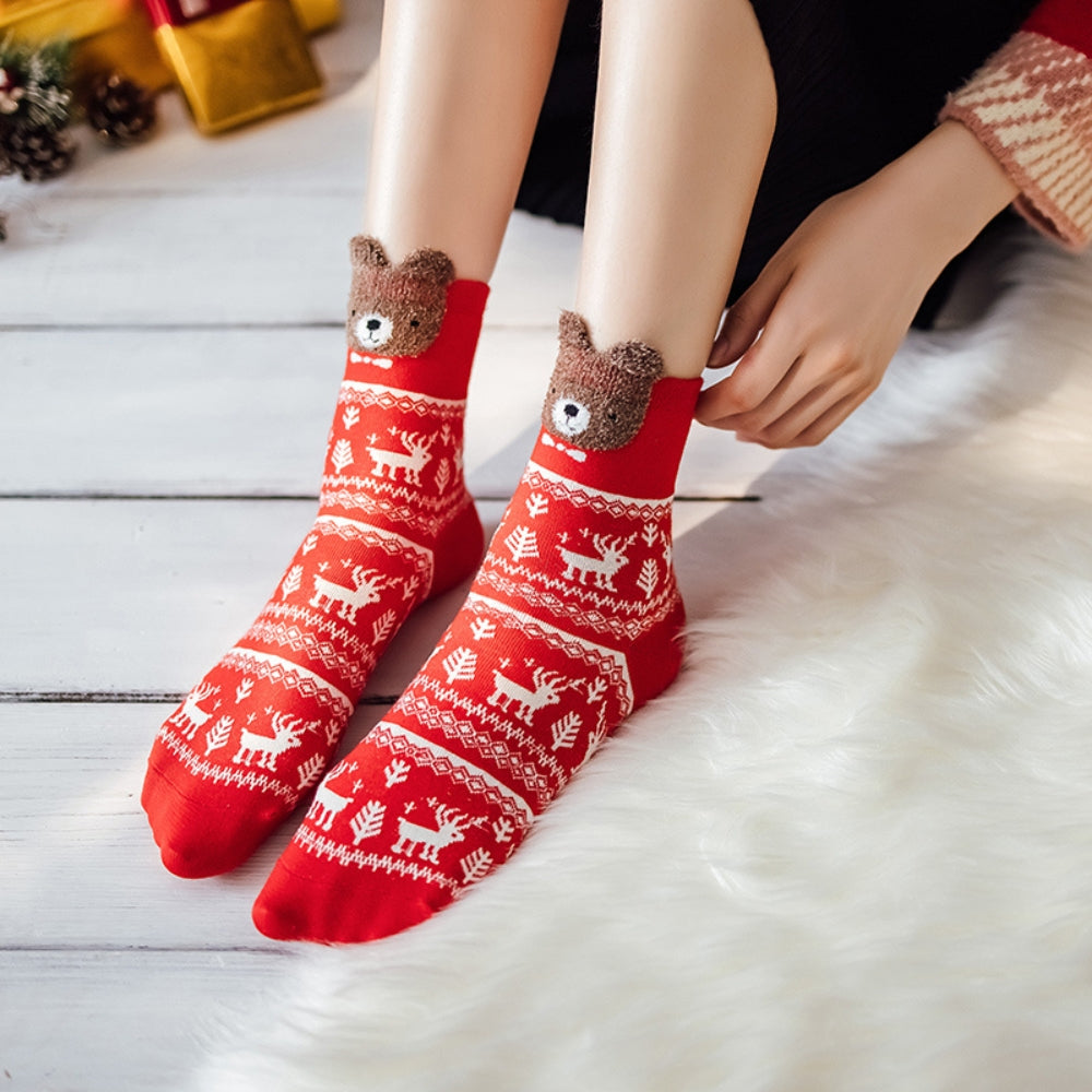 Cartoon Christmas Socks Merry Christmas Decorations_1