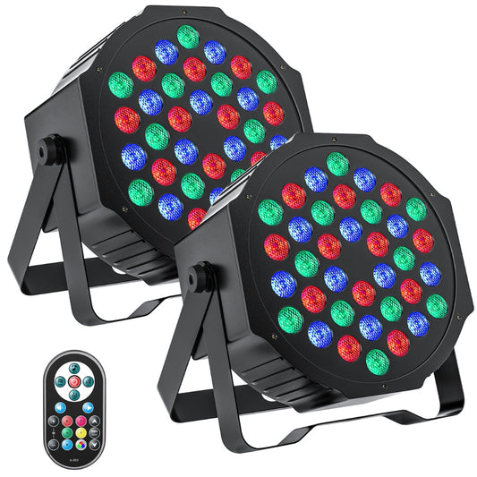 LED Par Light RGBW DMX Stage Flat Par Lighting Effect_0