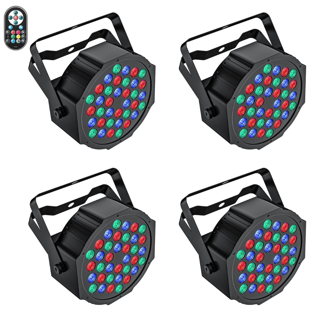 LED Par Light RGBW DMX Stage Flat Par Lighting Effect_1