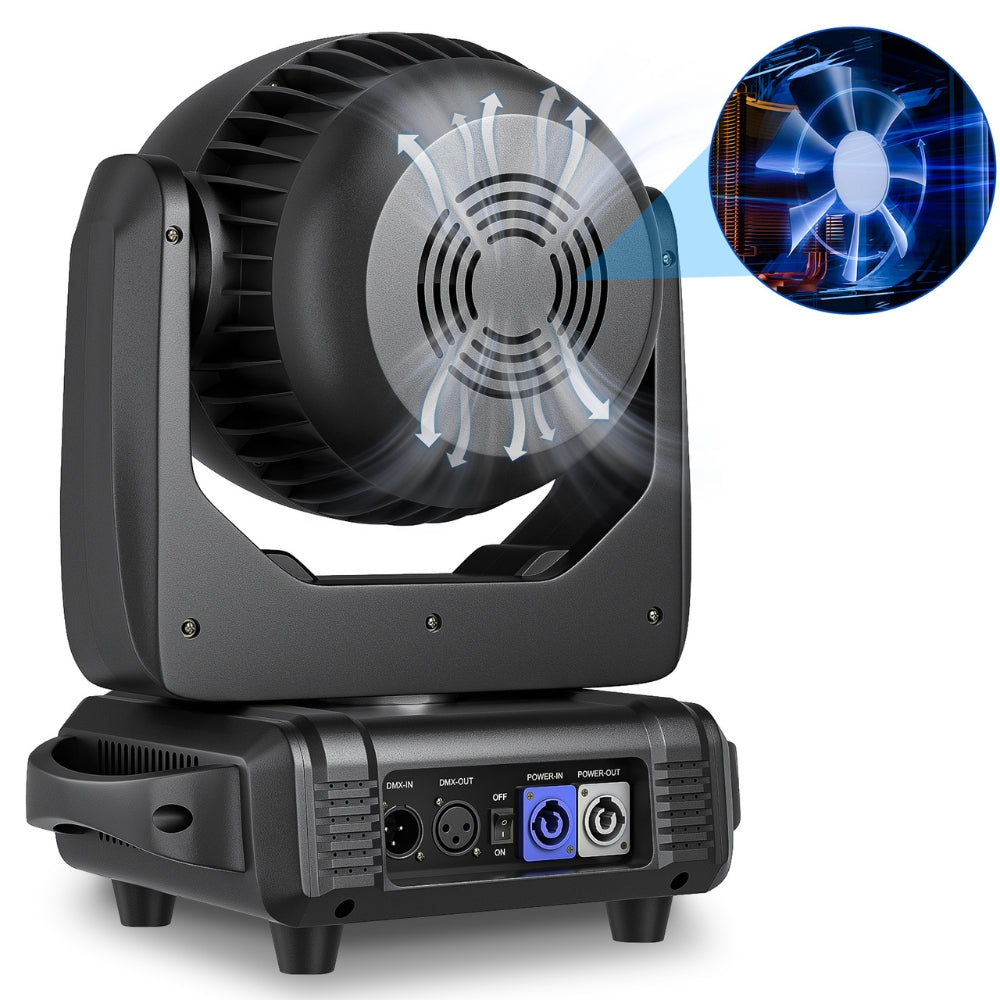 DMX 19x15W RGBW 4in1 LED Wash Zoom Moving Head Beam Light DJ Party Stage Light_2