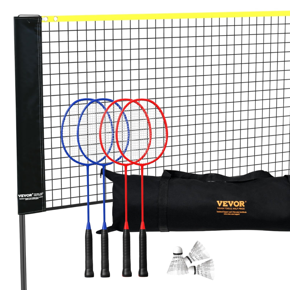 Badminton Net Adjustable Volleyball Net 20ft Wide Foldable Pickleball Net Portable Tennis Net Set with Poles Stand_0