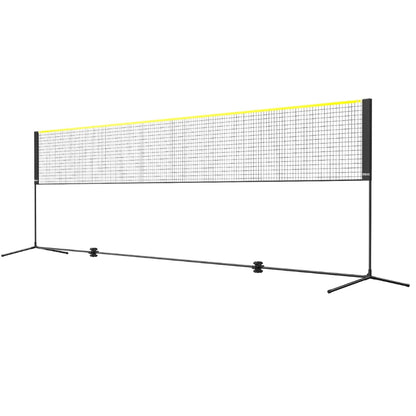 Badminton Net Adjustable Volleyball Net 20ft Wide Foldable Pickleball Net Portable Tennis Net Set with Poles Stand_3