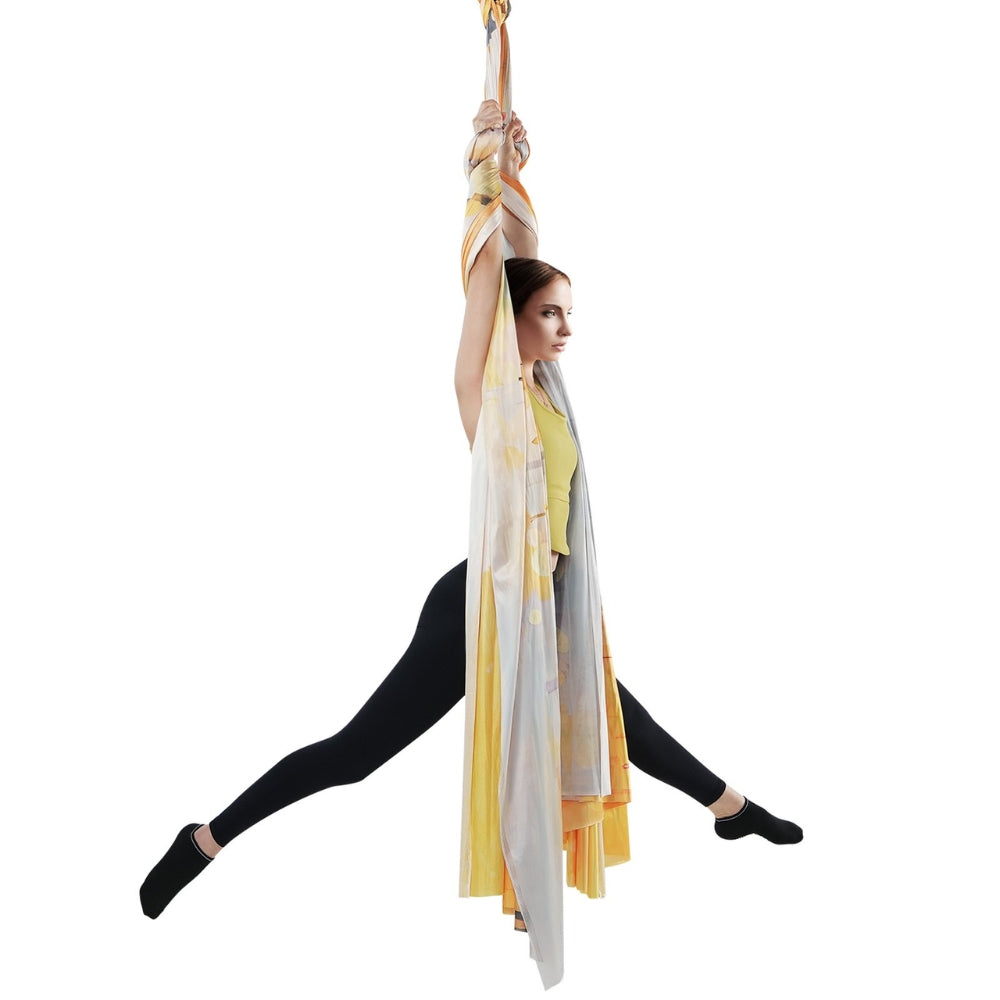 5.5 Yards Aerial Yoga Hammock & Swing Nylon Fabric Full Rigging Hardware_1