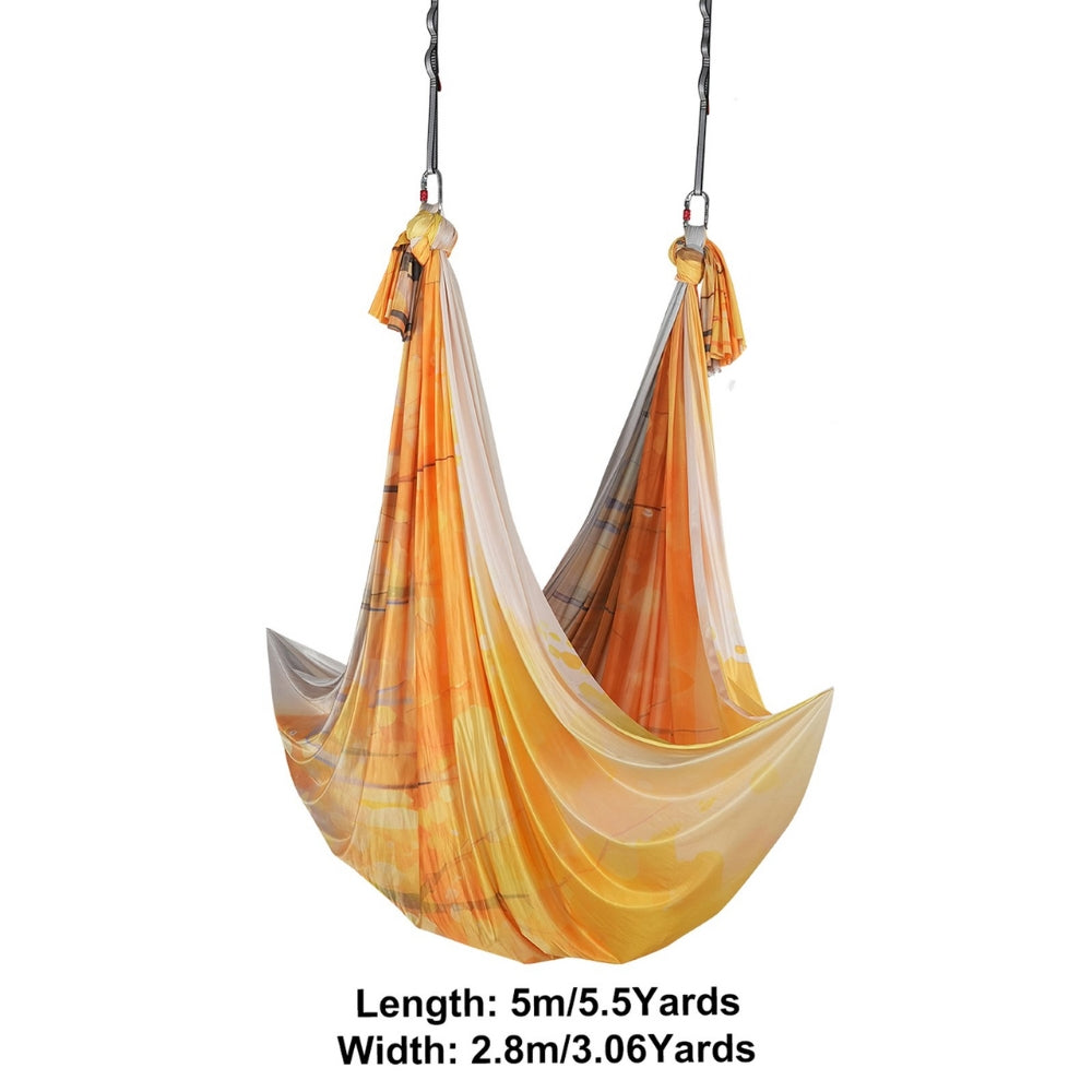 5.5 Yards Aerial Yoga Hammock & Swing Nylon Fabric Full Rigging Hardware_7