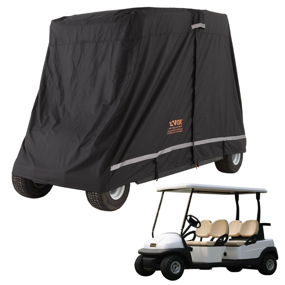 4 Passenger Golf Cart Cover 600D Polyester Full Cover Universal Fits for Most Brand Club Car Covers_1