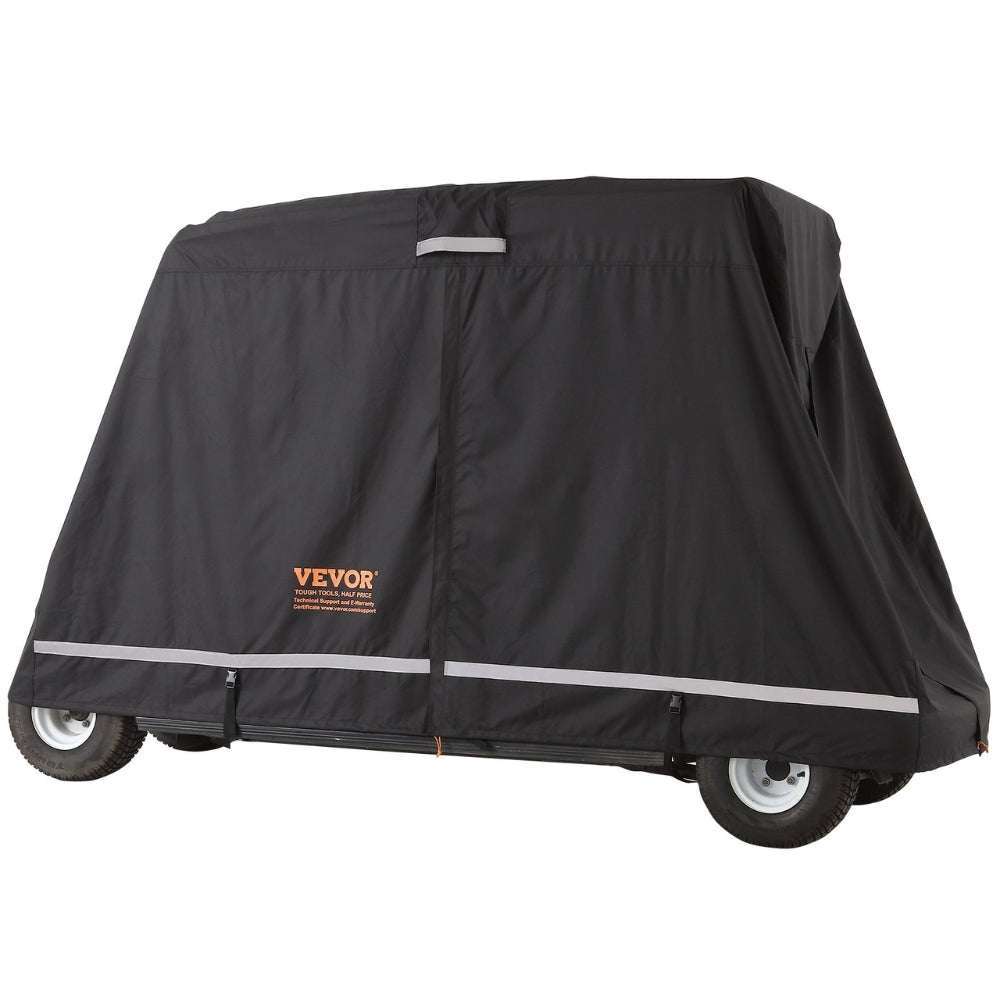 4 Passenger Golf Cart Cover 600D Polyester Full Cover Universal Fits for Most Brand Club Car Covers_3