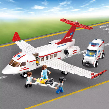 City Cargo Aircraft Educational Building Blocks Toy for Children_1