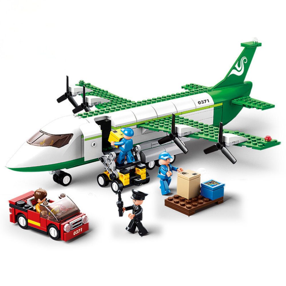 City Cargo Aircraft Educational Building Blocks Toy for Children_3