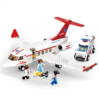 City Cargo Aircraft Educational Building Blocks Toy for Children_5