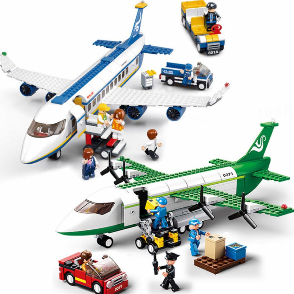 City Cargo Aircraft Educational Building Blocks Toy for Children_6