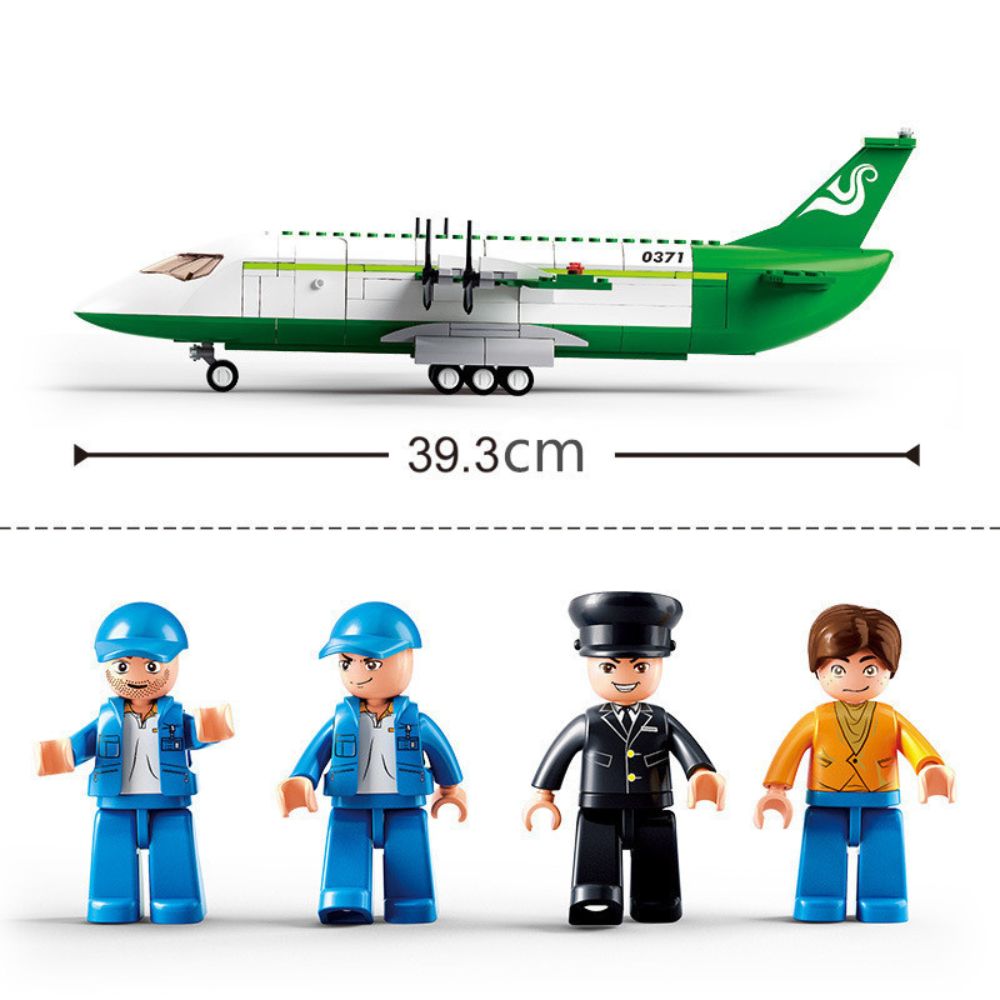 City Cargo Aircraft Educational Building Blocks Toy for Children_7