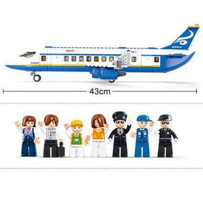 City Cargo Aircraft Educational Building Blocks Toy for Children_8