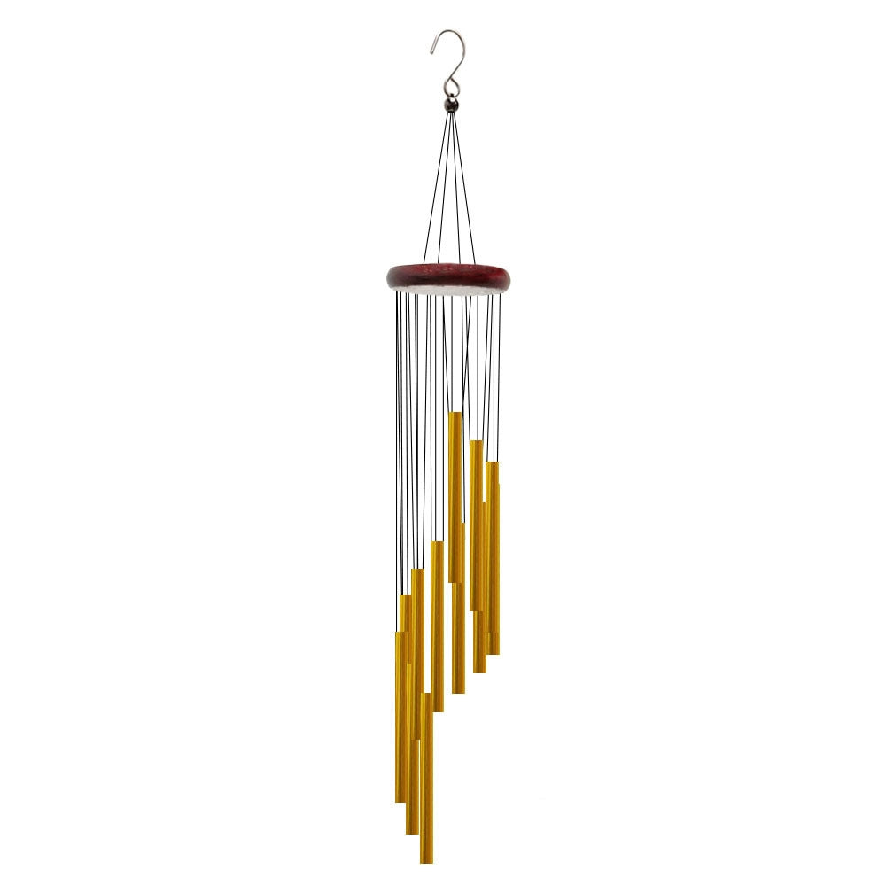 12 Tubes Aluminum Alloy Wind Chimes with Hook_3