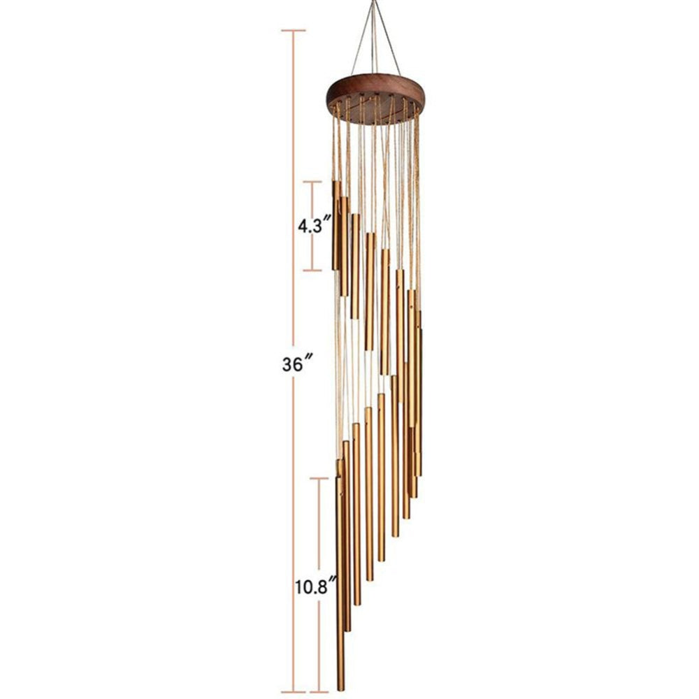 12 Tubes Aluminum Alloy Wind Chimes with Hook_6