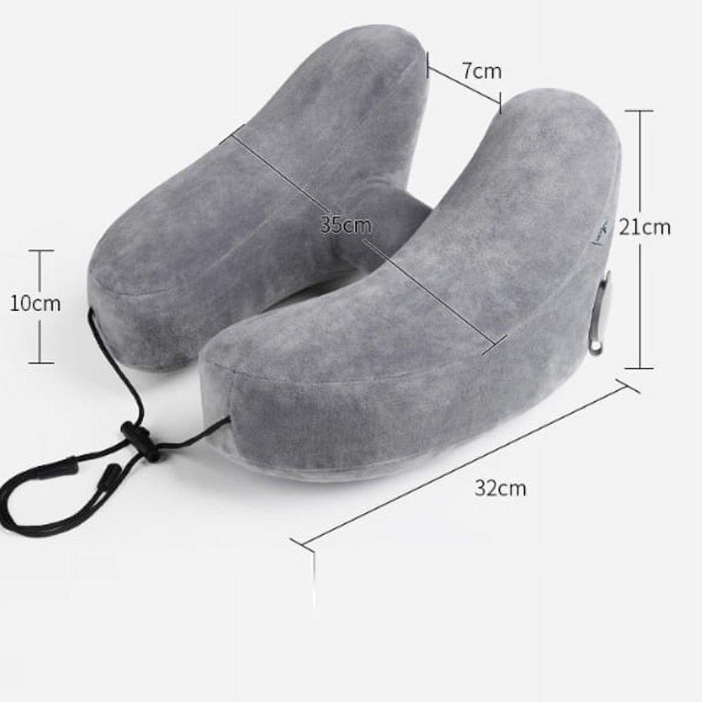 Neck Pillow Travel U shaped Pillow Inflatable Pillow H Hooded Nap Pillow_5